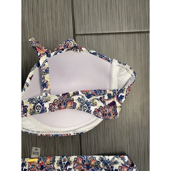 Nicole Miller Two Piece Blue Patterned Print Size 3X NWOT - Picture 7 of 11